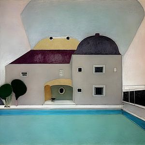 Haus mit Schwimmbad von Artclaud