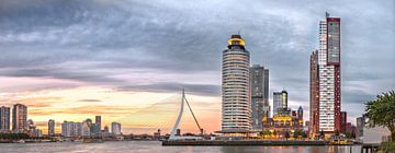 Kop van zuid with Erasmus Bridge by Prachtig Rotterdam