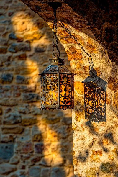 Wall lights in the twilight by Poster Art Shop