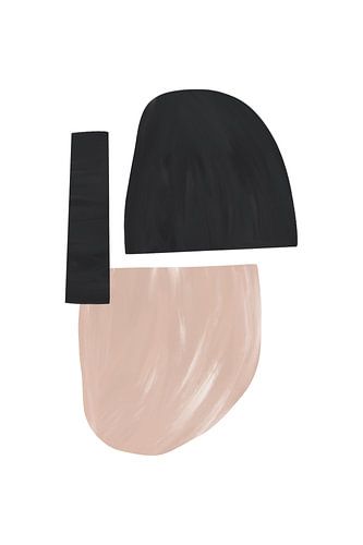 Formes abstraites noires et beiges