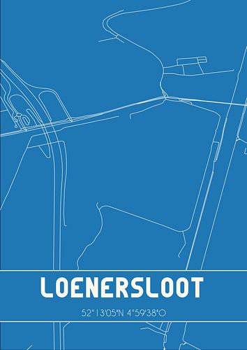 Blaupause | Karte | Loenersloot (Utrecht)