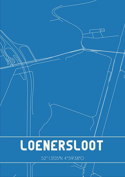 Blaupause | Karte | Loenersloot (Utrecht) von Ortsdrucke