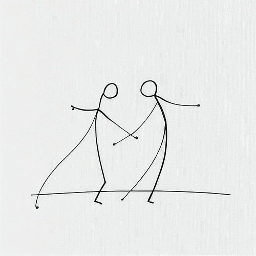 Minimalist tango dancing