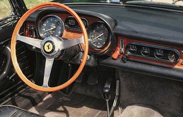 Intérieur de la Ferrari 275 GTS, voiture de sport classique italienne sur Sjoerd van der Wal Photographie