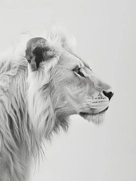 Majestic Silence - The White Lion by Eva Lee