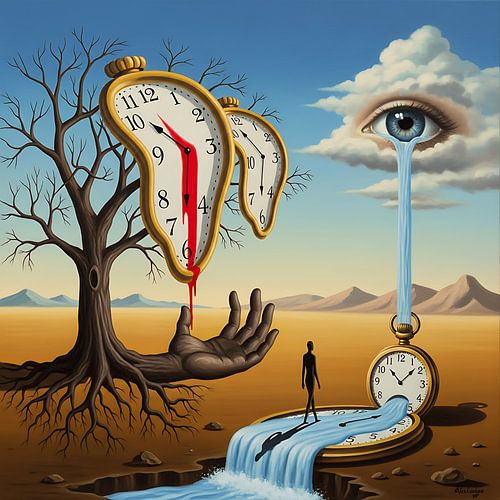 Paysage de rêve éthéré - Impression d'art moderne surréaliste