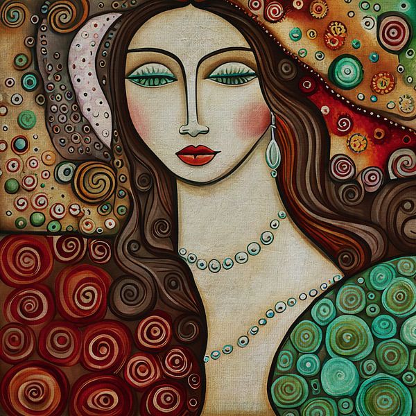 Woman of your dreams a figurative portrait nr 13 by Jan Keteleer (JanKé): A Journey Beyond the Canvas