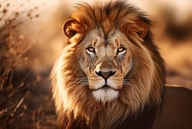 Lion portrait by Thilo Wagner