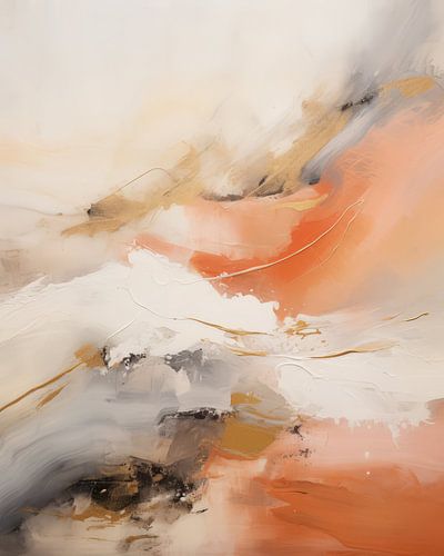 Abstrait moderne dans les tons de terre