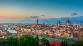 Florence Skyline at Sunset from Piazzale Michelangelo, Italy by Stefano Orazzini