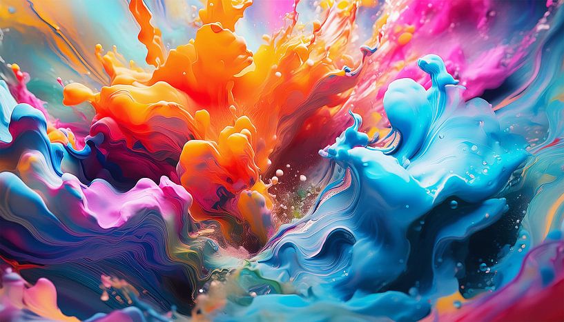 Liquid with colours by Mustafa Kurnaz