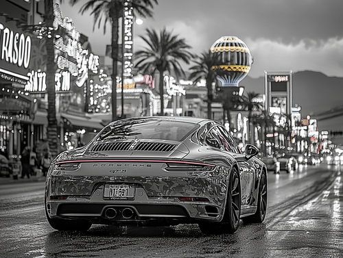 Porsche à Las Vegas _ Monochrome