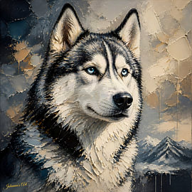 Siberian Husky von Johannas Art Creations