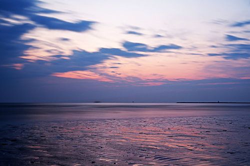 Sonnenuntergang am Strand in IJmuiden