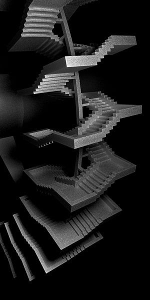 Treadmill b/w by Jörg Hausmann