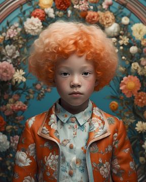 Kleurrijk fine art portret van Carla Van Iersel
