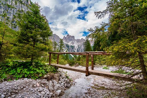 Landschap Dolomieten Rifugio Selvata