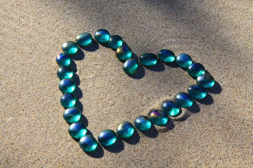 Hart van glasparels van Karina Gebert