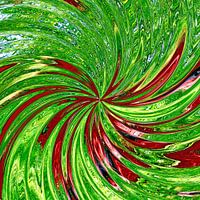 Cabane rouge dans la forêt