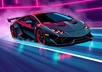 Lamborghini Sesto Elemento Neon 5