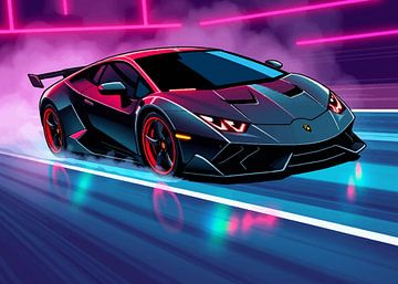Lamborghini Sesto Elemento Neon 5 by MIROKKU