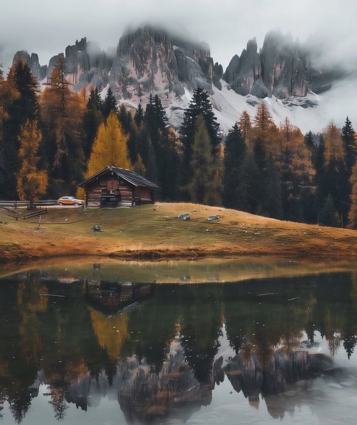 Licht über dramatischen Bergen von fernlichtsicht