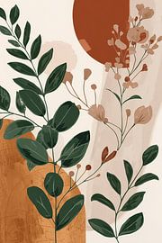 Green play of leaves by Dante S