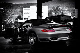 Porsche 911 turbo Cabrio type 997.1 in special black & white by aRi F. Huber