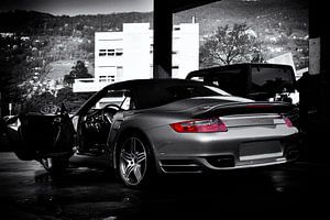 Porsche 911 turbo Cabrio Typ 997.1 in special black & white