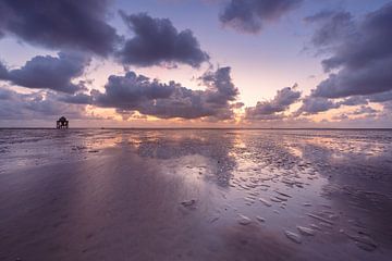 Wolken boven de Engelsmanplaat in de Waddenzee van KB Design & Photography (Karen Brouwer)