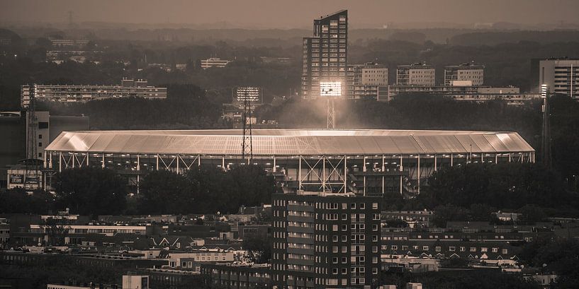 Feijenoord stadium 32 (Sepia) by John Ouwens
