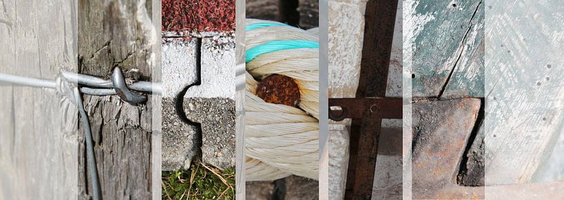 Abstracte collage van diverse objecten van Eigenwijze Fotografie