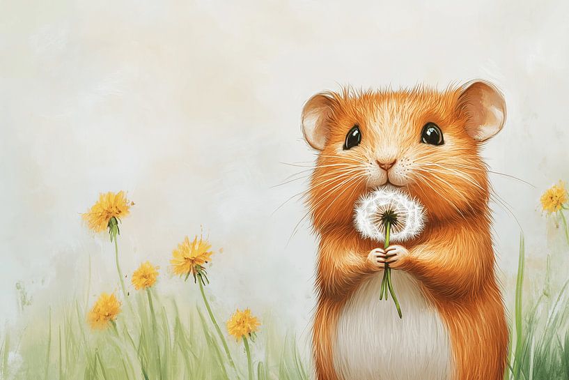 The Hamster and the Dandelion #2 by Ralf van de Sand