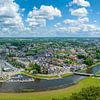 Hardenberg panorama luchtfoto van de stad aan de oever van de vecht van Sjoerd van der Wal