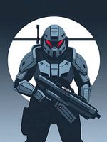 Armored Sci-Fi Soldier