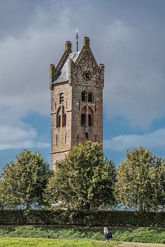 Kerktoren van het Friese dorpje Firdgum