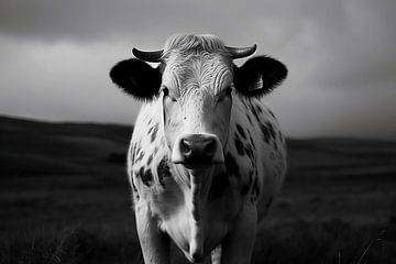 Monochrome vache sur Uncoloredx12