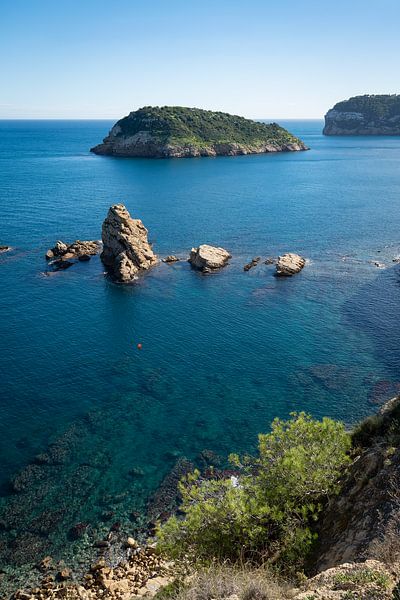 Aussicht am Cap Prim, traumhafte Bucht in Jávea von Adriana Mueller