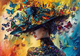 Butterfly Elegance by Abstract Painting