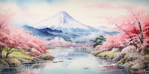 Very beautiful landscape with water and mountains