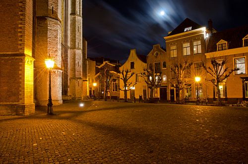 Square in front of the Hooglandse kerk in Leiden 