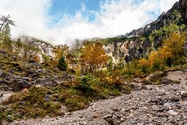 Autumnal mountain scenery Austria by Esmé Gernette