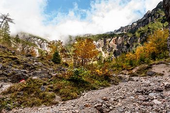 Herfstig berglandschap Oostenrijk