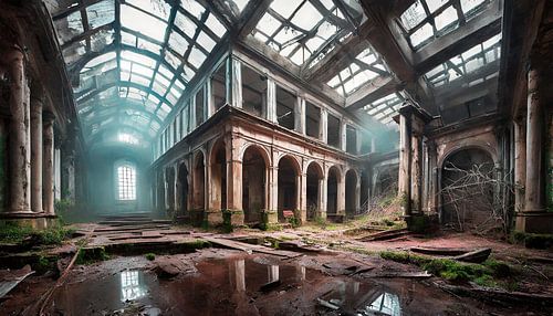 Lost Place Gebäude dunkel und düster