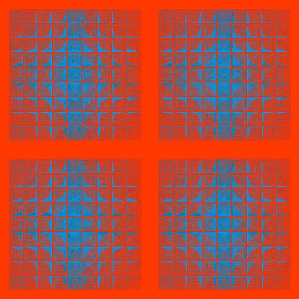 Sunrise inspired by Piet Mondrian by Mad Dog Art
