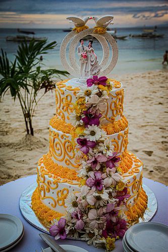 Gâteau de mariage @ Bohol, Philippines sur Travel Tips and Stories