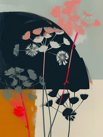 Bunte botanische abstrakte