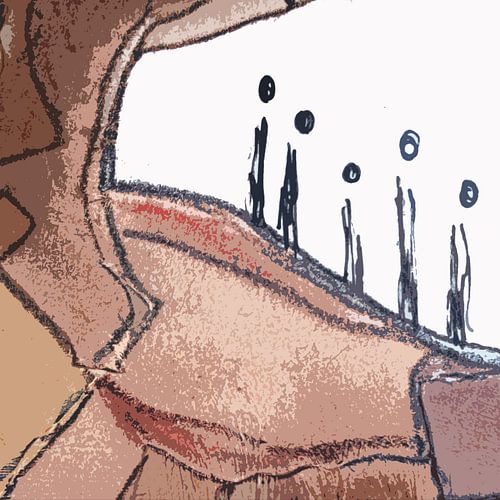 Leefgebieden 3  / Sepia bruin