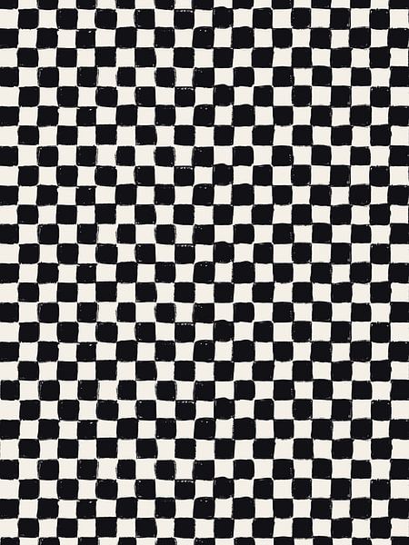 Black Checks by Bohomadic Studio