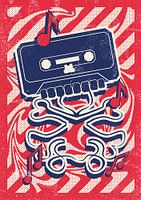 CASSETTE SKULL VINTAGE